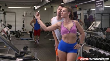 Wild Anal on Gym with Kelsi Monroe
