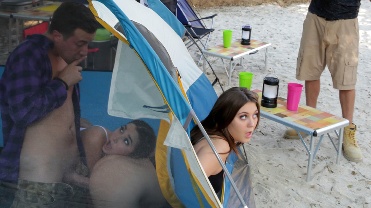 Camping trip for two couples –  JoJo Kiss, Karlee Grey & Jessy Jones